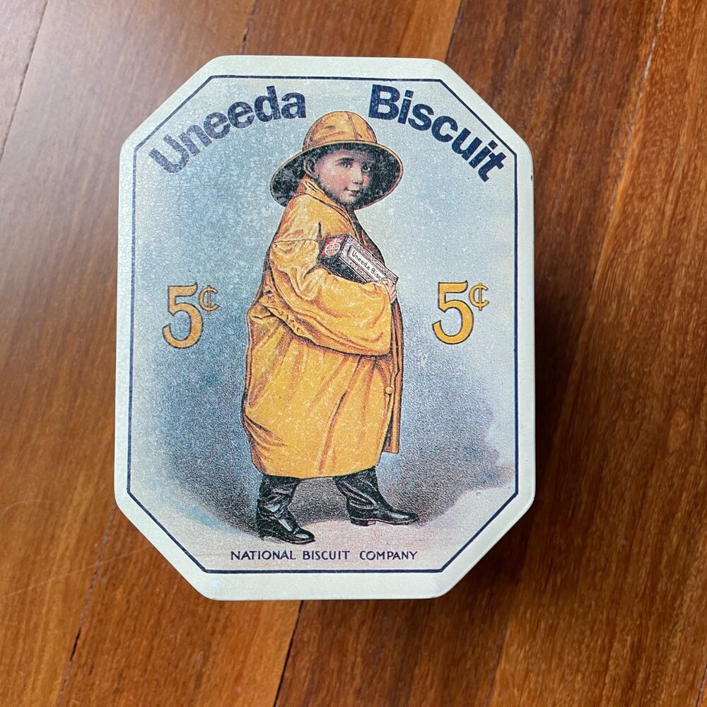 Uneeda Biscuit (Nabisco National Biscuit Company) Retro Tin Container